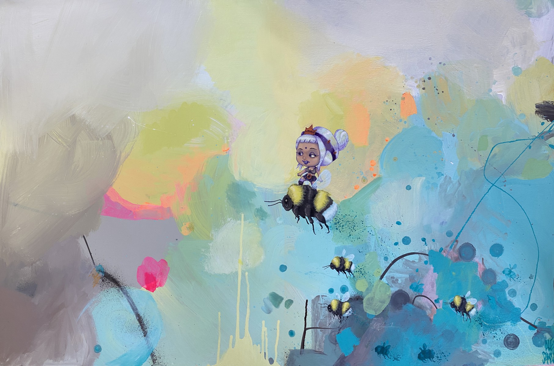 The Bumble Queen Bee, de Alex Saman The Art Cycle