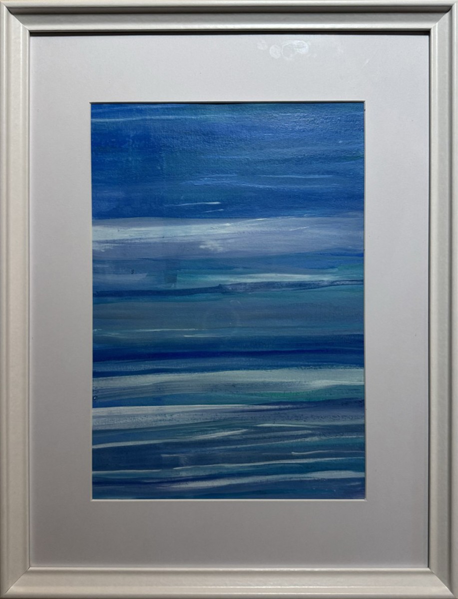 Les lignes de bleues, de Fabienne Garon - Maison Reflet Dune The Art Cycle